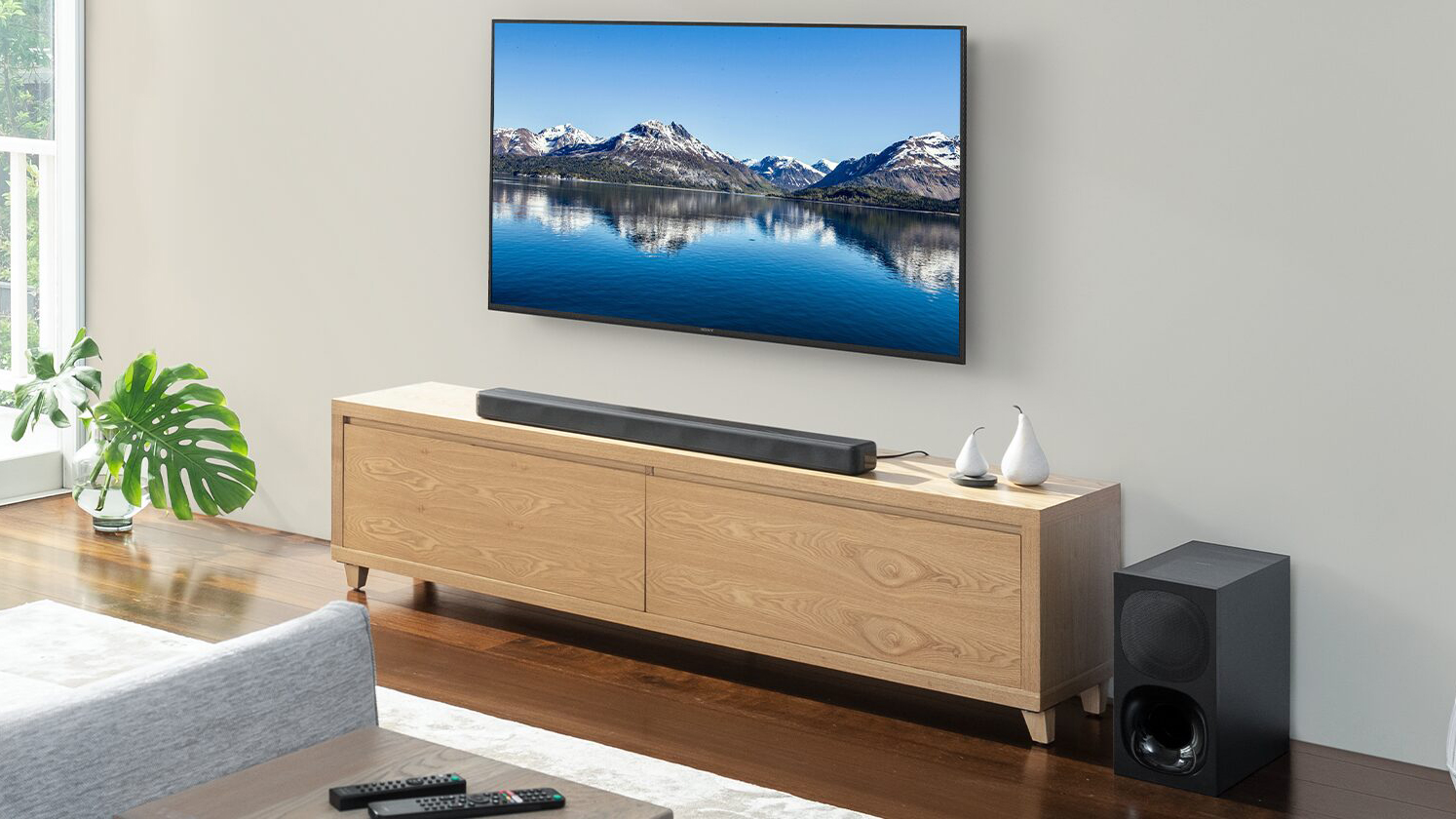 sony bravia with soundbar