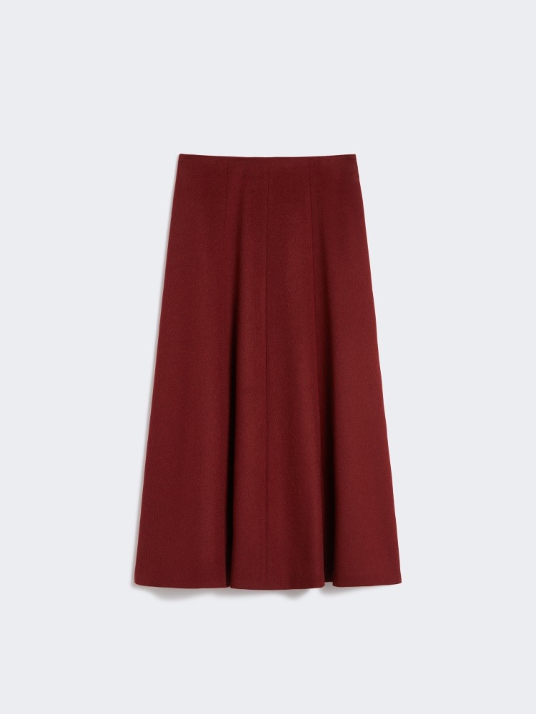 Max Mara US, Camel Flared Skirt in Geneve
