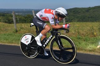 Richie Porte looked to make up GC time during the TT