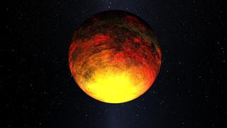 Artist's concept of Kepler-10b, which was detected by NASA's Kepler mission. Kepler scientists say it's the first