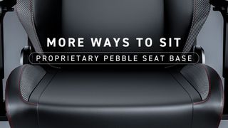 Secretlab Titan Evo Lite's pebble seat with the caption saying "more ways to sit"