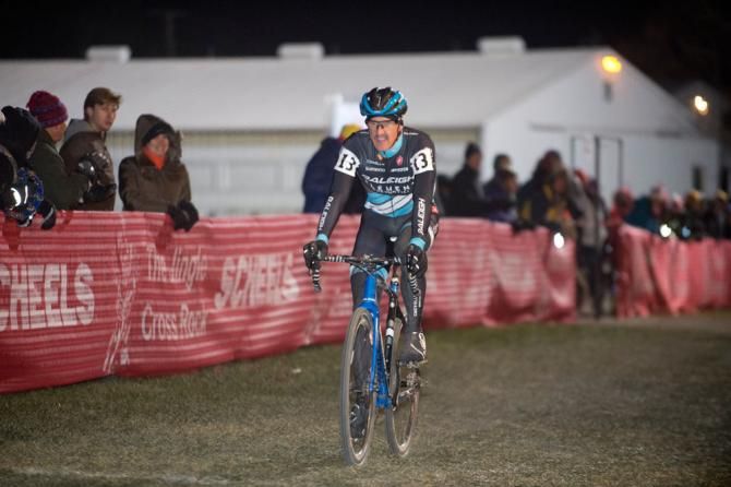 Ben Berden finally dropped Driscoll and rolled across the finish line alone.