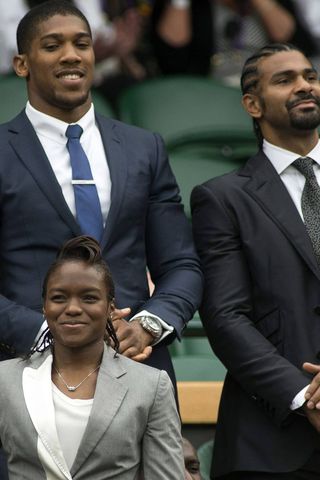 Nicola Adams, Anthony Joshua and David Haye