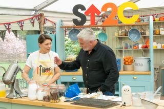 Emma Willis and Paul Hollywood on The Great Celebrity Bake Off