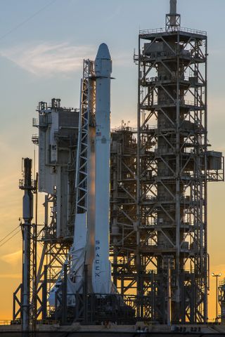 Falcon 9 and Dragon at LC-39A