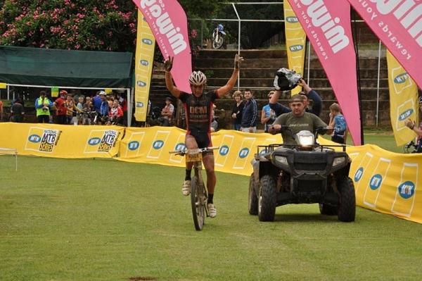 Max Knox clams victory in fine style.