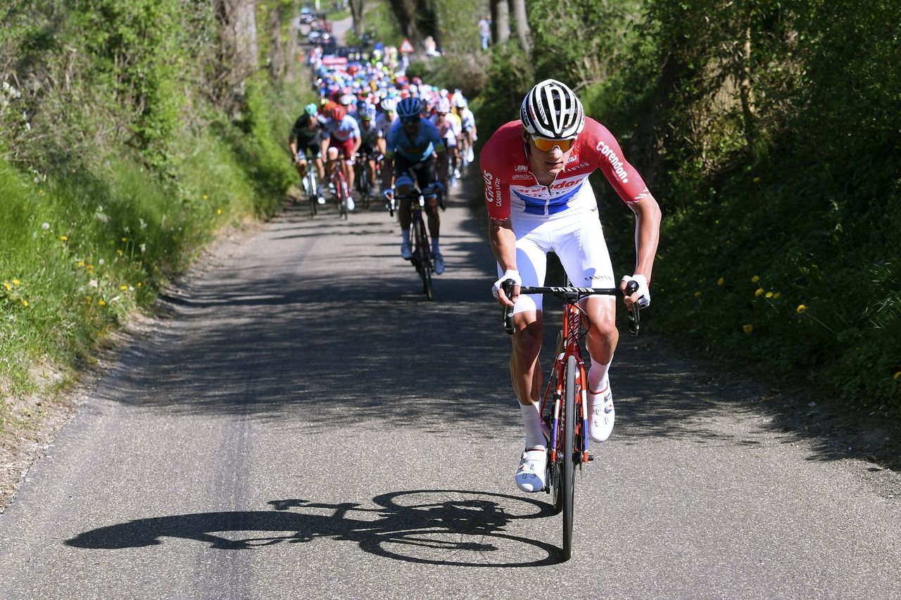 Van der Poel tried a move with 45km to race