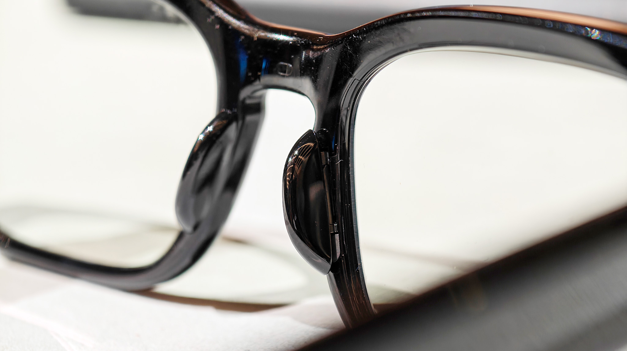 The adjustable nosepads for Meta Adventurer AI glasses