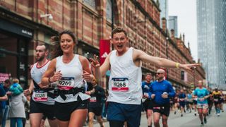 Runners in the 2023 Manchester Marathon