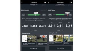 A screenshot of the Blast Golf app