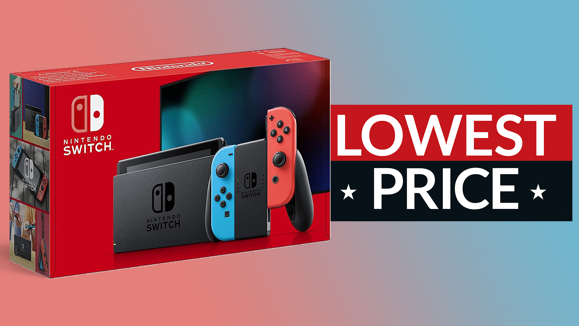 What is the lowest on sale price for a nintendo switch