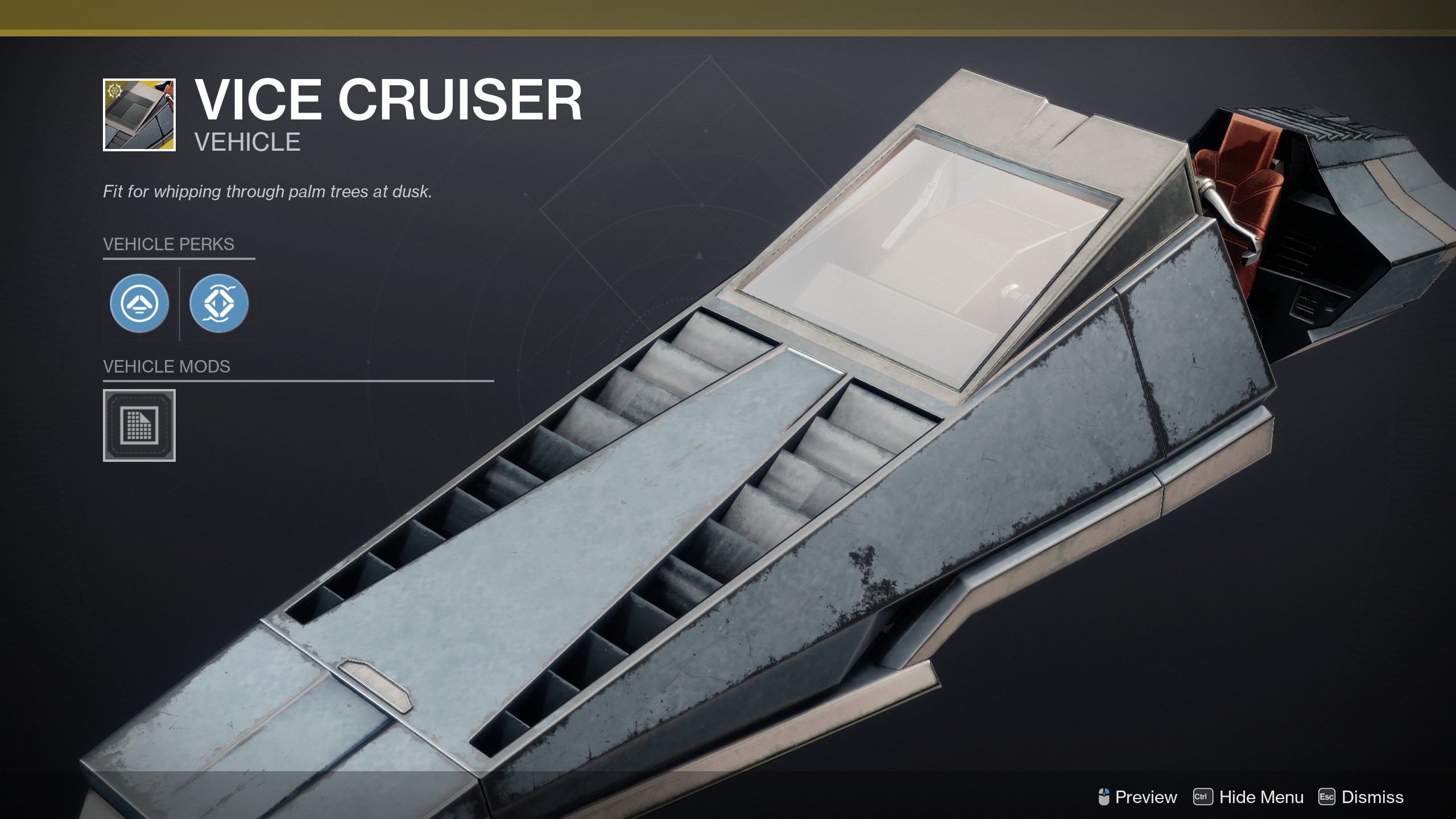 Destiny 2 Vice Cruiser serçesi