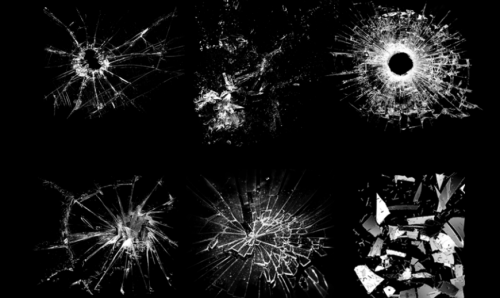 Photoshop brushes: Shattered glass 