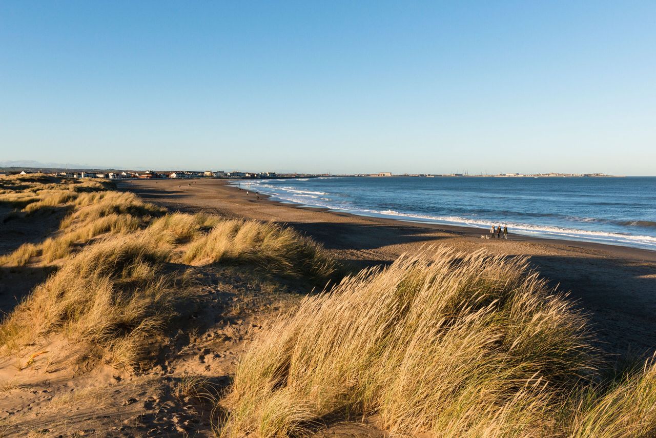 Seaton Carew beach, near Hartlepool.