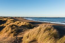 Seaton Carew beach, near Hartlepool.