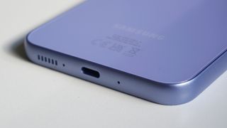 Samsung Galaxy A54 review Awesome Violet USB-C