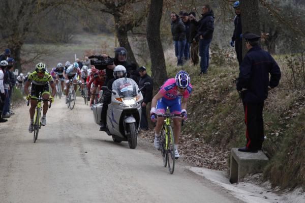Damiano Cunego (Lampre-ISD) was aggressive in the finale.
