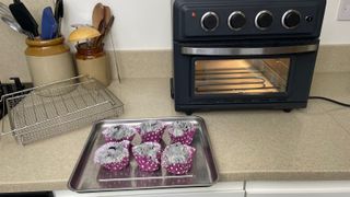 Ready to cook blueberry muffins in the Cuisinart Air Fryer & Toaster Oven