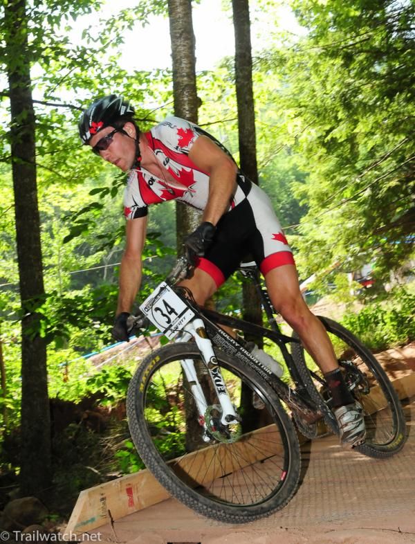 Canada&rsquo;s Evan Guthrie seemed to be having a strong race
