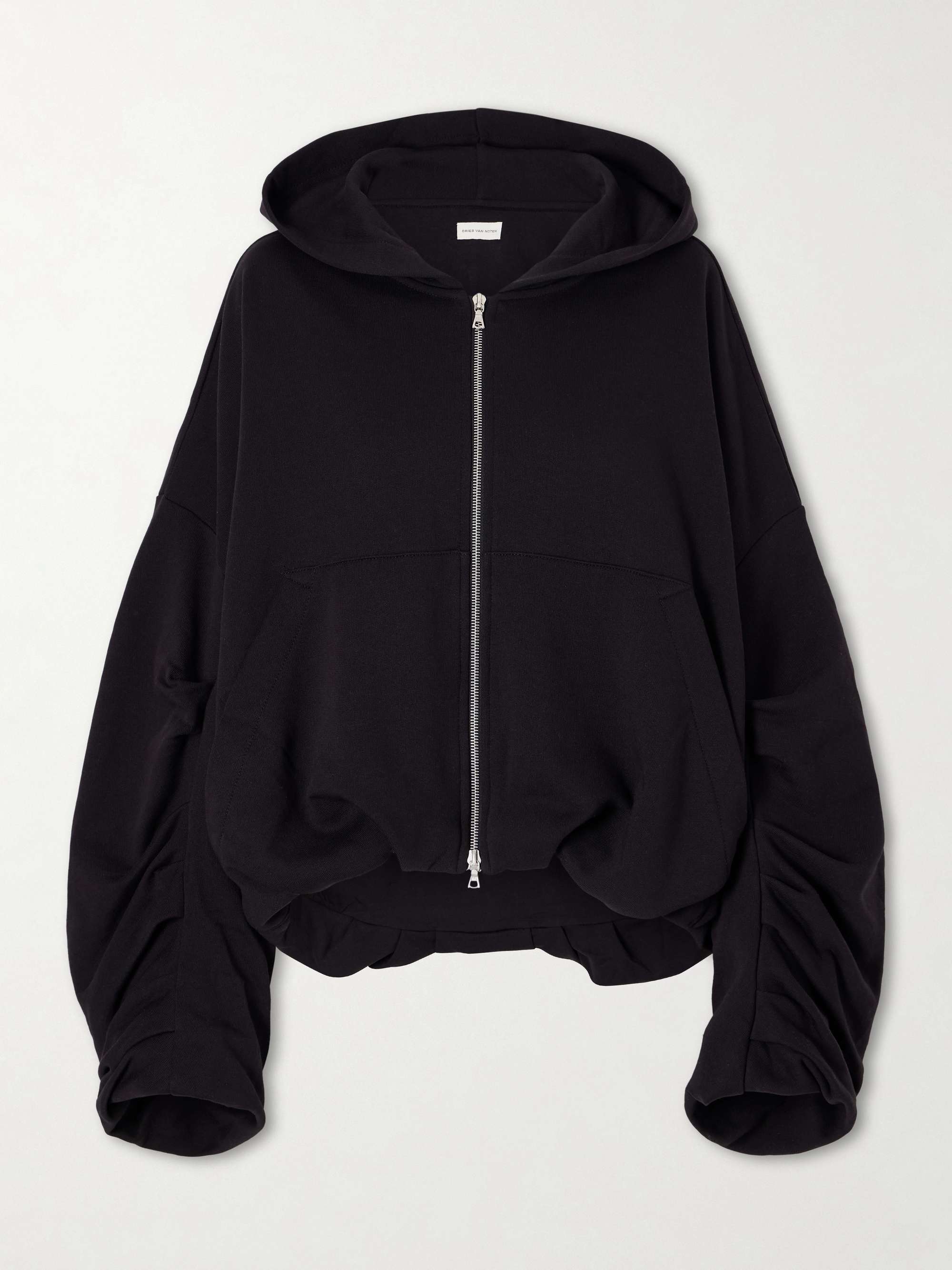 Cotton-Jersey Zip-Up Hoodie
