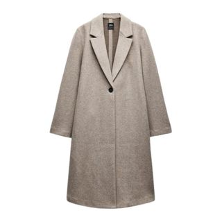 Zara soft grey coat 