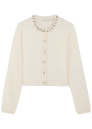 Dollie Crystal-Embellished Cashmere Cardigan