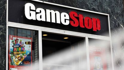 A storefront of video game retailer GameStop (GME)