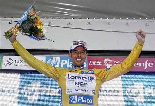 Alessandro Ballan (Lampre) got the yellow jersey, too!