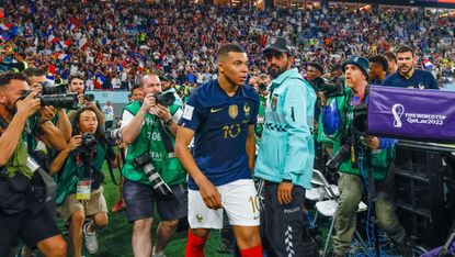 Kylian Mbappé has been the standout player at the World Cup so far 