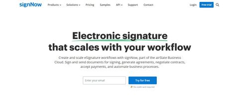 signNow Review Hero