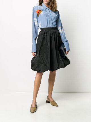 Generous Bubble-Silhouette Skirt