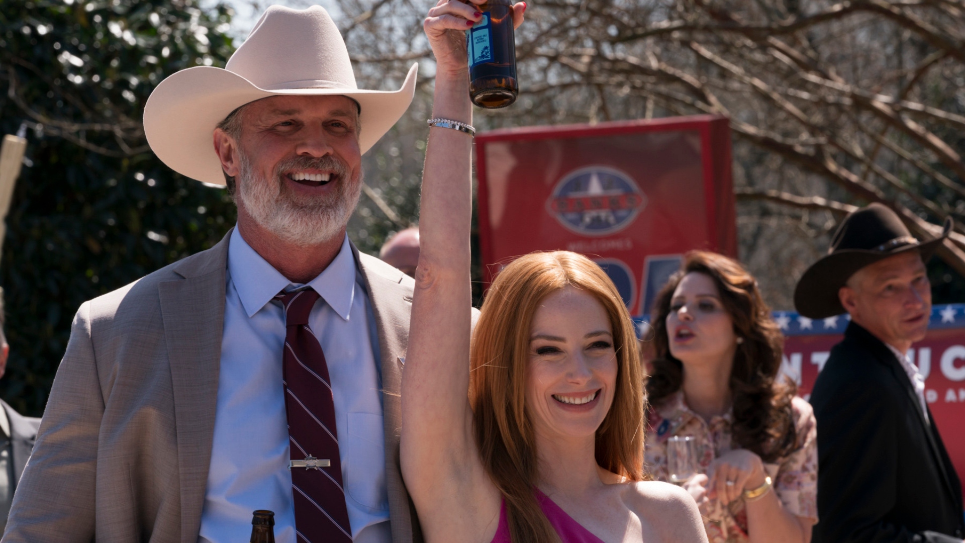 Callie and Sheriff Jonny in The Hunting Wives