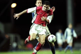 Martin Keown in action for Arsenal against Blackburn Rovers in October 1998.