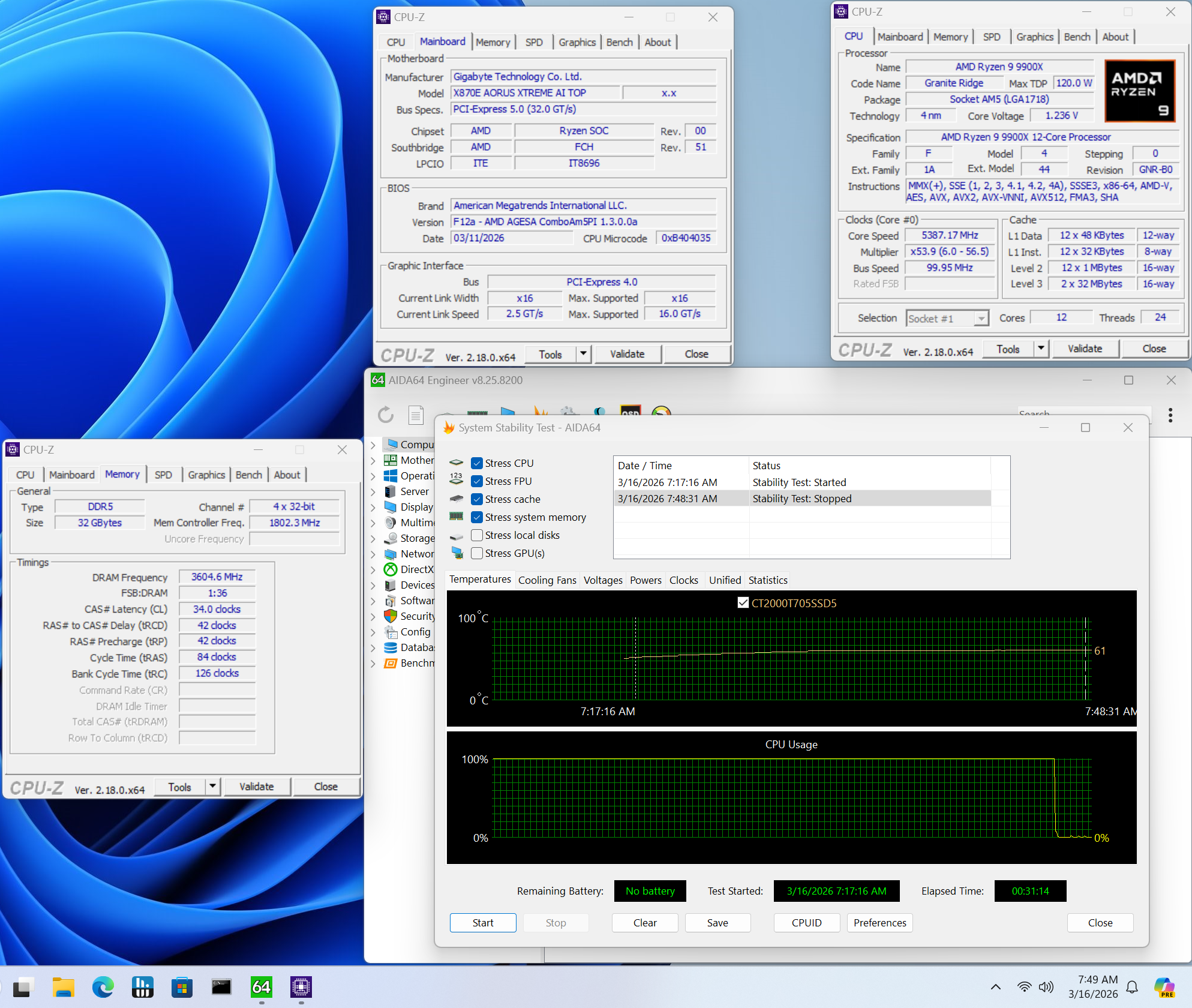 Gigabyte X870E Aorus Xtreme AI Top - Overclocking RAM