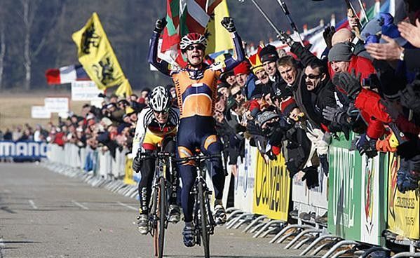 Marianne Vos won the Cyclo-cross world title at the tender age of 18