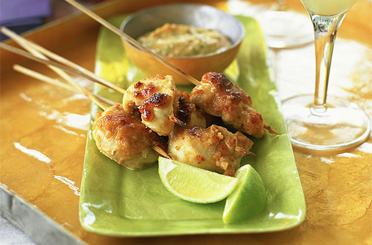 Chicken satay Thai Recipes GoodtoKnow