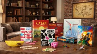 Board games on a table ready to be played