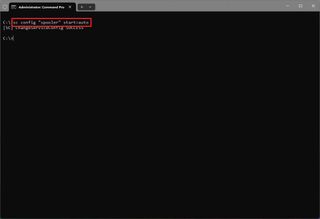 Sc config start auto command