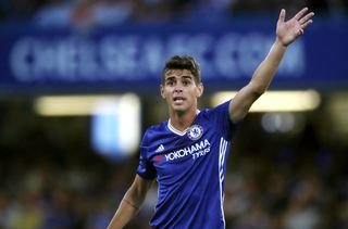Arnautovic will play alongside former Chelsea midfielder Oscar, pictured, in China