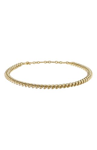 Sculpted Cable Necklace in 18k Yellow Gold