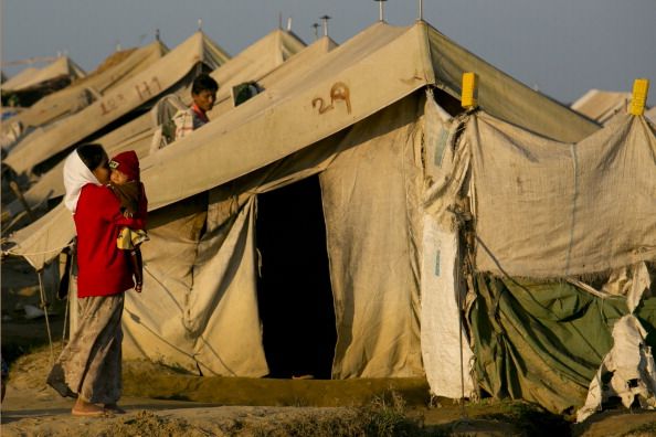 Rohingya refugees.