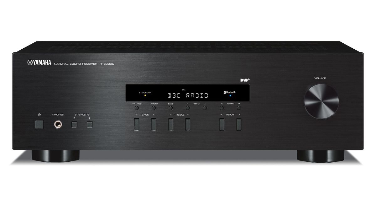Amplificador YAMAHA R-S202D, color Negro