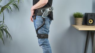 The Dnsys X1 Exoskeleton being worn