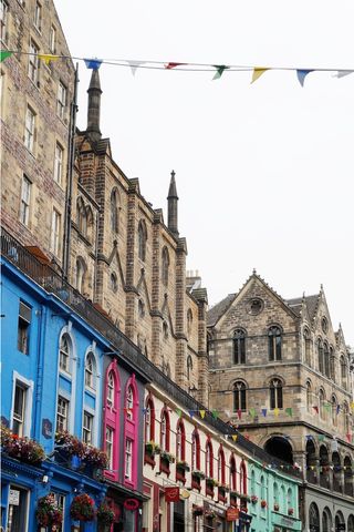 Edinburgh, capital of scotland, united kingdom, a fall day victoria street
