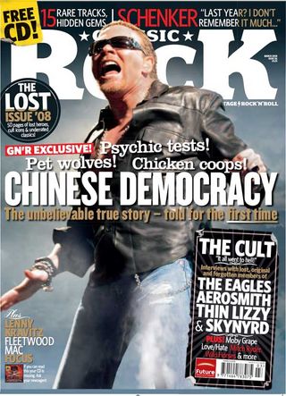 The cover of Classic Rock 116, featuring Axl Rose