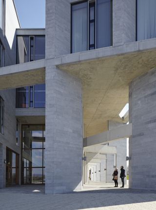 Medical School Building and Student Accommodation at the University Limerick, Grafton Architects, 2012, photograph by Dennis Gilbert