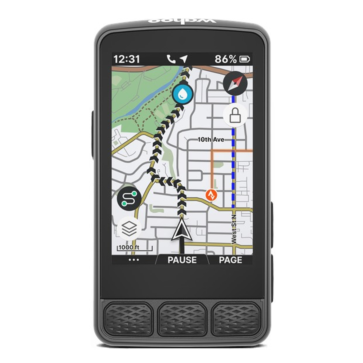 Wahoo Elemnt Roam V3 on a white background