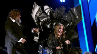 Ozzy Osbourne and Jack Black onstage