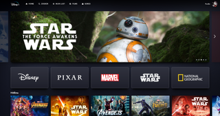 So wird das Interface von Disney+ aussehen.