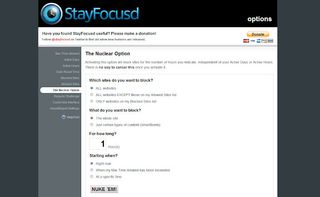 Chrome extensions: StayFocusd